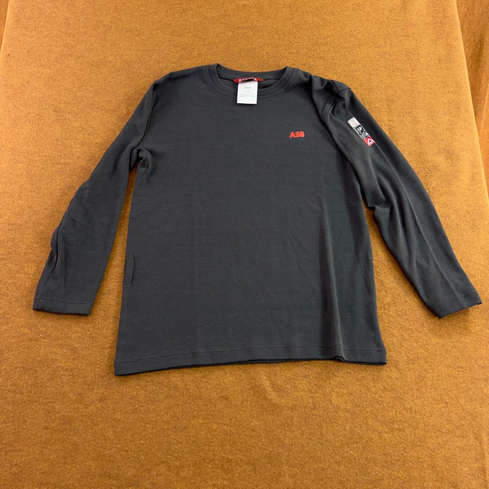 Strata Mens XL Gray ABB Arc Flash Flame Resistant Long Sleeve Work Shirt SFX101
